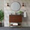 James Martin Vanities 35.4'' Single Vanity, Mid-Century Wlnt, Champagne Brass Base w/ Charcoal Black Composite Stone Top 805-V35.4-W-CB-CH - alternate 13